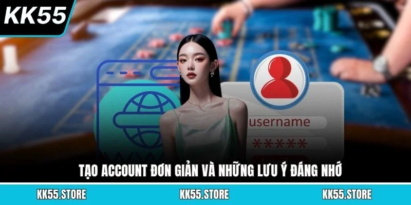 Tạo account đơn giản và những lưu ý đáng nhớ